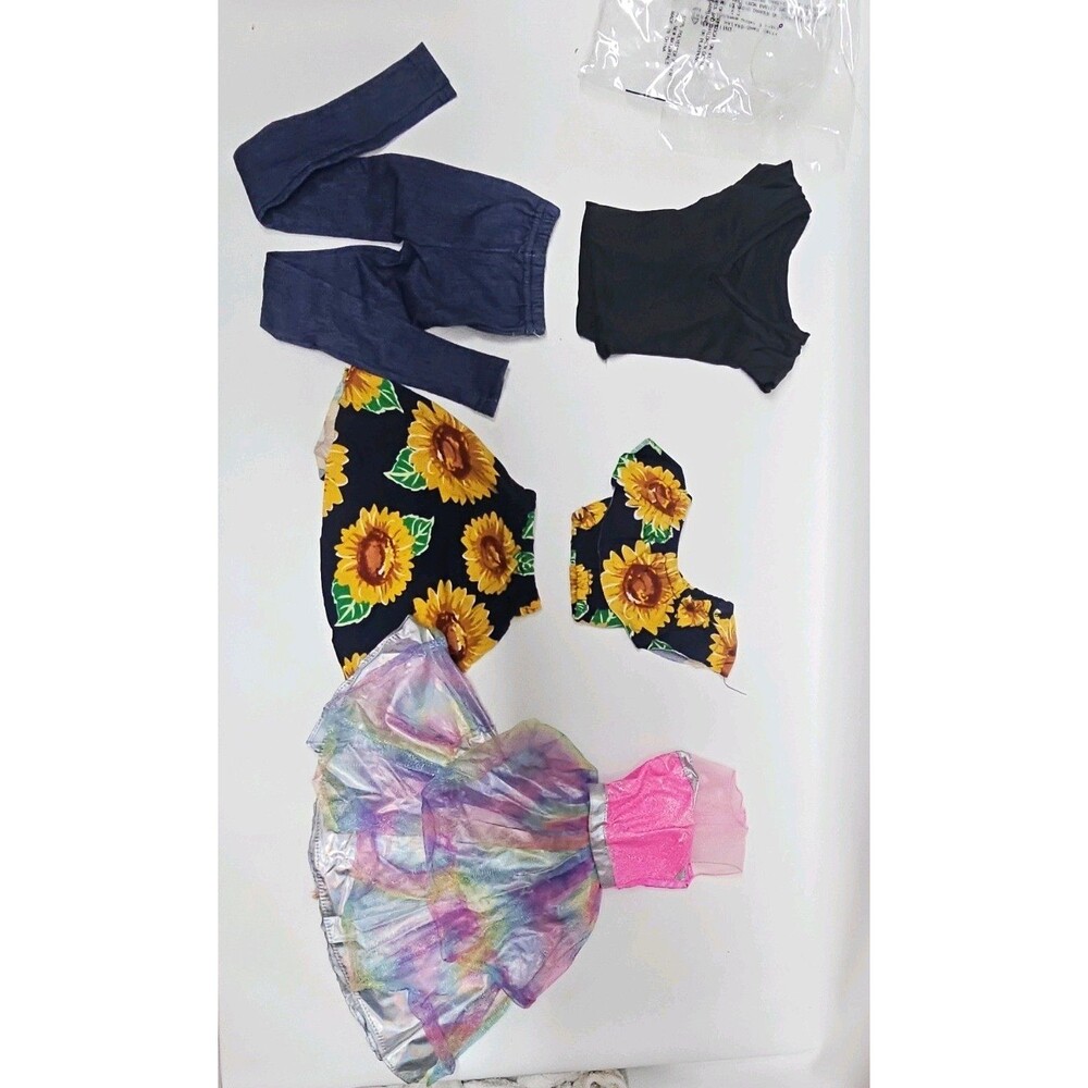 18 in Girl Doll Casual Clothes Lot 5pc Dress Skirt Tops Pants Multicolor